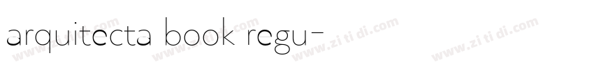 arquitecta book regu字体转换